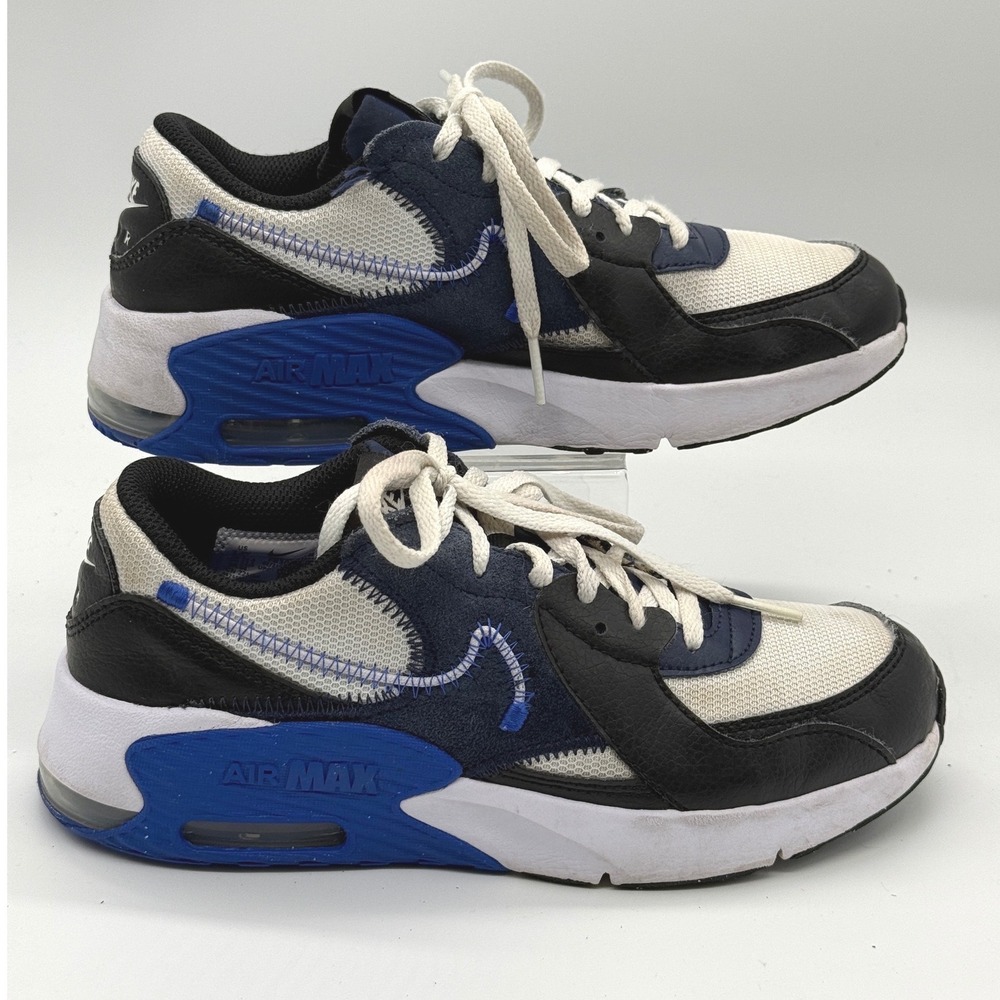 Nike Air Max Excee Kids Size 3.5Y Navy Blue Black White Sneakers Athletic Shoes